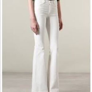 STELLA McCARTNEY White 70's FLARE JEANS